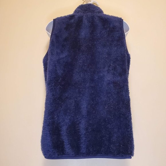 NWT Emily Stacy Womens Missy Fleece Blue Zip Up Teddy Vest w/Pockets - M - Picture 4 of 14